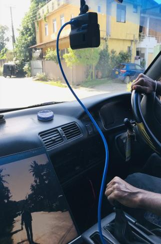 Camera mounted in the vehicle
